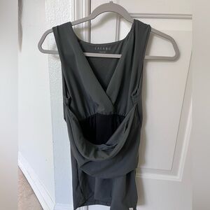 Lalabu Gray Sleeveless Top